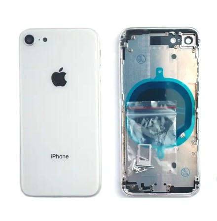 Корпус Apple iPhone 8 White + сім лоток, кнопки