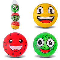 Набір гумових м'ячиків "Фрукти" (3 шт.)