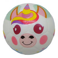 М'яч фомовий "Єдиноріг", 9 см (рожевий)