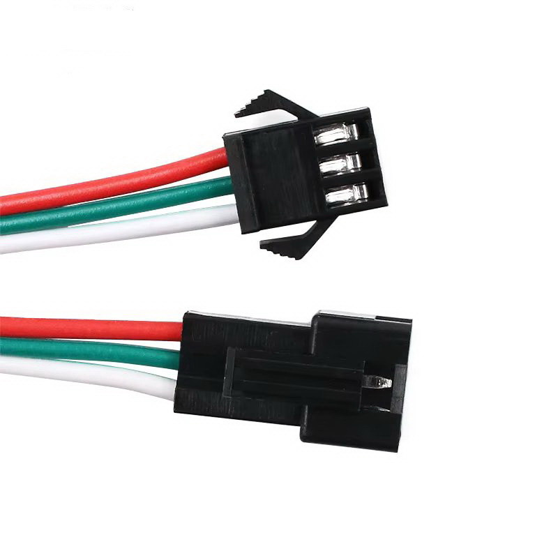 JST SM SM-3P SM-3R SM2.54 SM 3 пін тато-мама конектор швидкий роз'єм для підключення світлодіодних стрічок блоків живлення