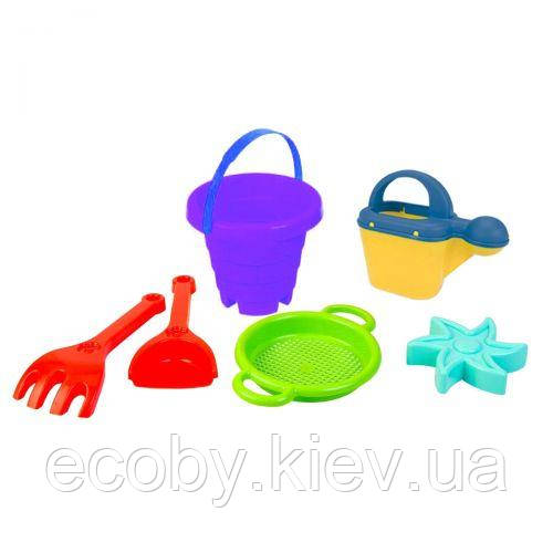 Пісочний набір "Вежа" бузковий, фото 1