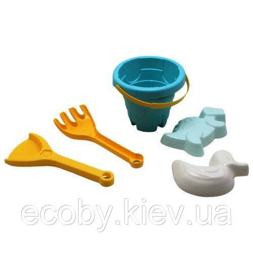 Набір для піску Вежа еластична, 5 ел. б1рюзу, фото 1