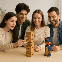 Настільна баштова гра «Вега» (Jenga), 3 в 1 - дерев'яні бруски, конструктор, фото 7