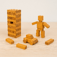 Настільна баштова гра «Вега» (Jenga), 3 в 1 - дерев'яні бруски, конструктор, фото 6