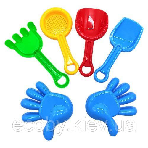 Пісочний набір "Веселі долоньки" (6 елем), фото 1
