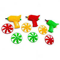 Гра пістолет-запускалка + 2 диски, мікс різновидів