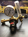 Редуктор балонний універсальний RAr/CO-200-2DM ДОНМЕТ (регулятор витрати з ротаметром Ar/CO2) (євростандарт), фото 2