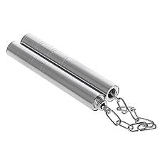 Складні сталеві нунчаки RESTEQ 36,5 см - металеві тренувальні палиці для єдиноборств, бойових мистецтв, трюків і колекції (1 шт), фото 2