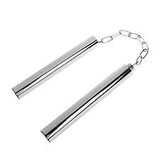 Складні сталеві нунчаки RESTEQ 36,5 см - металеві тренувальні палиці для єдиноборств, бойових мистецтв, трюків і колекції (1 шт), фото 3