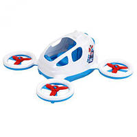 Пластикова машинка "Квадрокоптер", білий