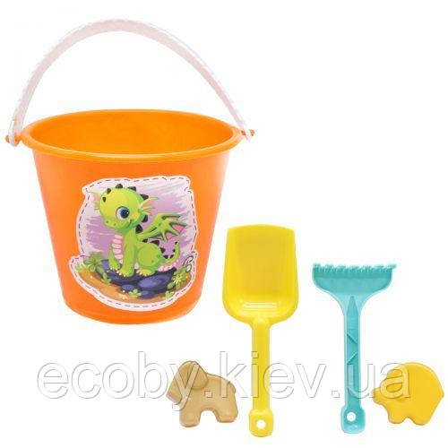 Пластиковий набір "Дракоша", оранжевий, фото 1