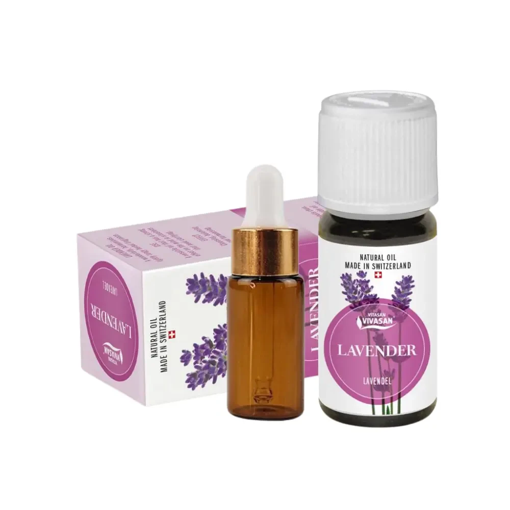 Натуральна ефірна олія Лаванда 5мл пробник Вівасан Швейцарія Lavander oil Vivasan Switzerland