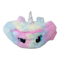 Сумочка-бананка "Єдиноріг", райдужний