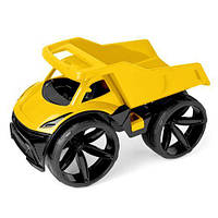 Машинка пластикова гігантська Maximus самоскид, 60 см, жовтий