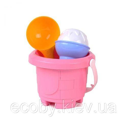 Набір для гри в пісочниці, рожевий, фото 1