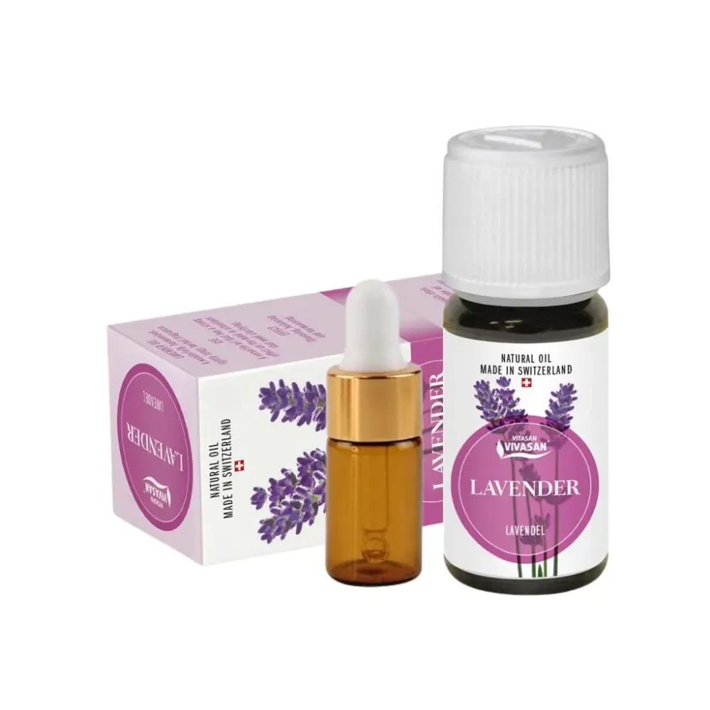 Натуральна ефірна олія Лаванда 3мл пробник Вівасан Швейцарія Lavander oil Vivasan Switzerland