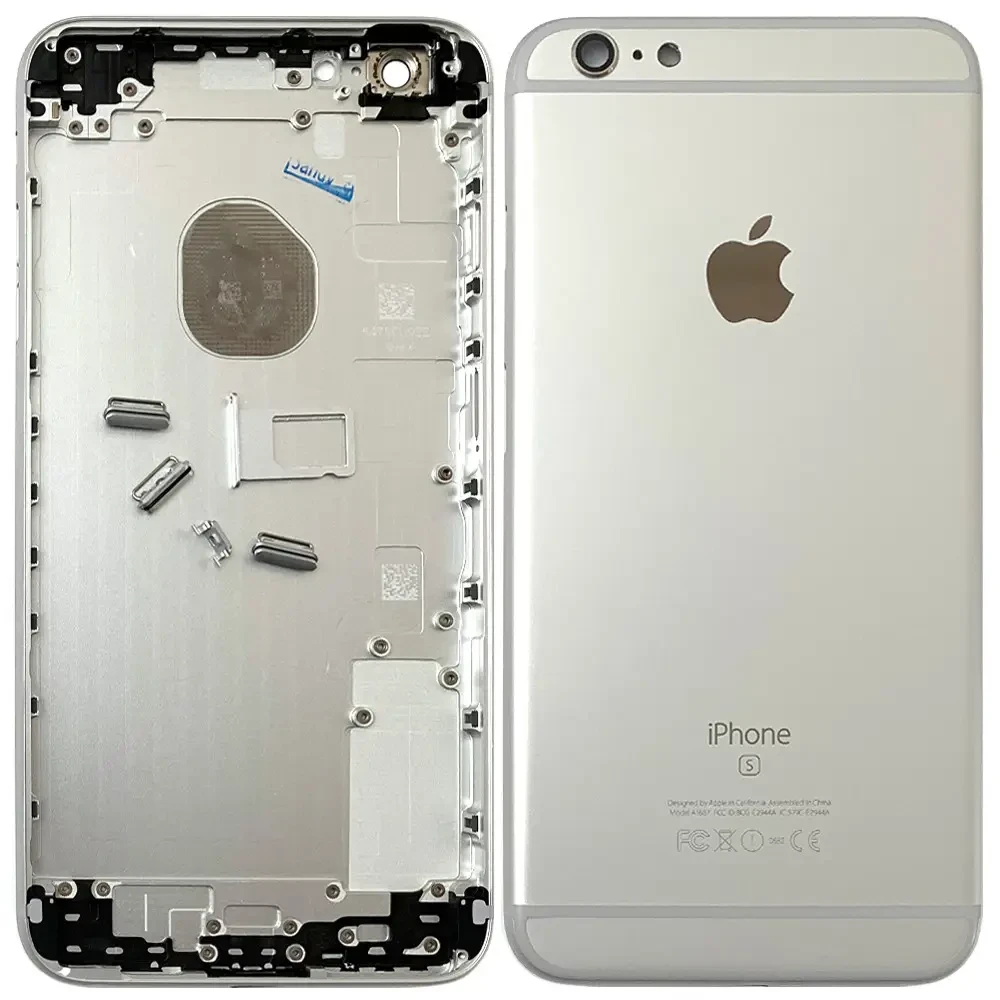 Корпус Apple iPhone 6S Plus Silver + сім лоток, кнопки, фото 1