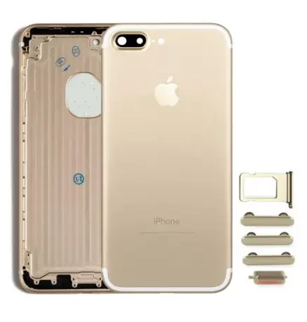 Корпус Apple iPhone 7 Plus Gold + сім лоток, кнопки
