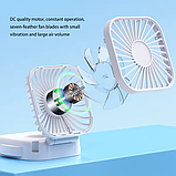 Вентилятор складаний акумуляторний YH-6 10035, чорний, фото 2