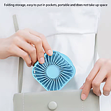 Вентилятор складаний акумуляторний YH-6 10035, чорний, фото 6