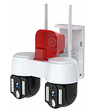 Камера відеоспостереження подвійна A2S Wi-Fi 9927, біла, фото 3