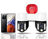 Камера відеоспостереження подвійна A2S Wi-Fi 9927, біла, фото 5
