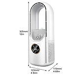 Вентилятор акумуляторний Smart 10042 з дисплеєм, зелений, фото 2