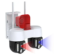 Камера відеоспостереження подвійна A2S Wi-Fi 9927, біла