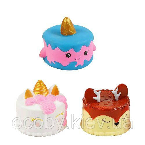 Іграшки-пискавки для ванни "Тортики", 3 шт., фото 1