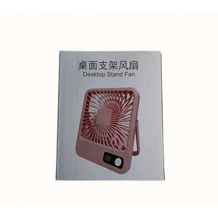 Вентилятор настільний акумуляторний 10038, білий, фото 2