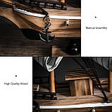 Модель дерев`яного вітрильника з підсвічуванням RESTEQ 20х20 см, Модель вітрильник з дерева, фото 4