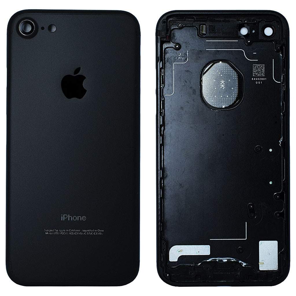 Корпус Apple iPhone 7 Black + сім лоток, кнопки
