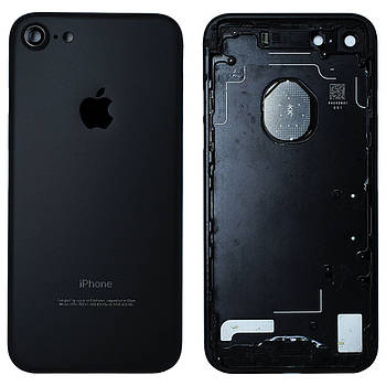 Корпус Apple iPhone 7 Black + сім лоток, кнопки