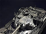 Металевий конструктор Танк Chieftain MK50 1:100. Металева збірна 3D модель танка. 3D пазл Танк Chieftain MK50, фото 7