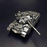 Металевий конструктор Танк Chieftain MK50 1:100. Металева збірна 3D модель танка. 3D пазл Танк Chieftain MK50, фото 3