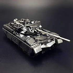 Металевий конструктор Танк Chieftain MK50 1:100. Металева збірна 3D модель танка. 3D пазл Танк Chieftain MK50