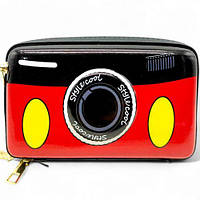Сумочка дитяча на блискавці "Фотоапарат" червоний + чорний