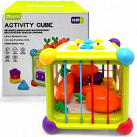 Сортер навчальний 6 в 1 "Сенсорний куб"