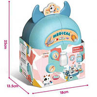 Набір лікаря "Корівка", 2 в 1, 15 аксесуарів, валіза-рюкзак