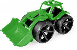 Пластикова машинка-гігант бульдозер зелений