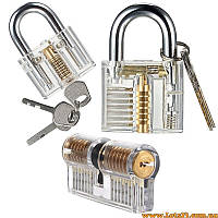 Тренувальний набір прозорі замки навчальний комплект слюсаря інструмент для відкривання іграшка замок взлам замка