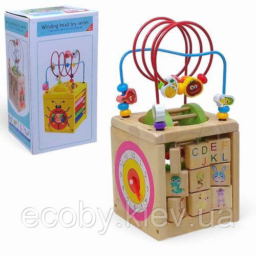 Куб універсальний, розвиваючий, дерев'яний, фото 1