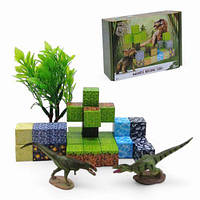 Конструктор магнітний "Minecraft", з динозаврами, 35 деталей