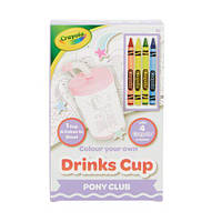Стаканчик-розмальовка "Поні-клуб" з олівцями