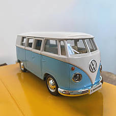 Машинка Volkswagen T1. Модель автомобіля Volkswagen Transporter T1 13х5х4 см, фото 5