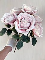 Штучні троянди . Букет декоративних троянд ( рожева пастельна з градієнтом , 43 см ), фото 7