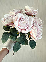 Штучні троянди . Букет декоративних троянд ( рожева пастельна з градієнтом , 43 см ), фото 6