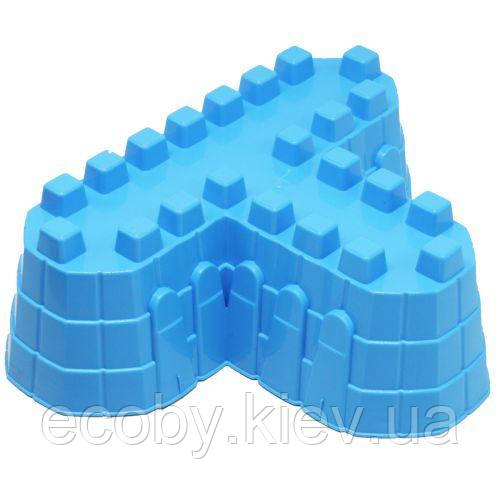 Пасочка пластикова "Крепість", блакитний, фото 1