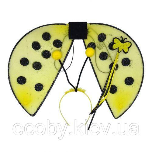 Карнавальні крила Сонечко жовті 45 см, фото 1