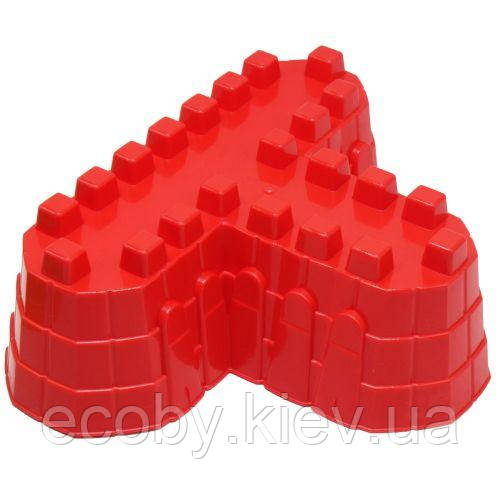 Пасочка пластикова "Крепість", червона, фото 1